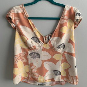Free People Floral Top
